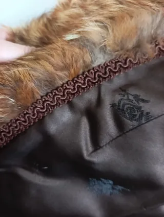 Abrigo de piel de zorro.