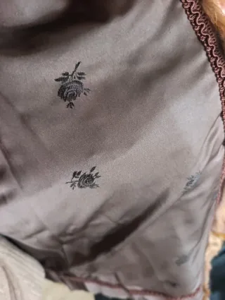 Abrigo de piel de zorro.