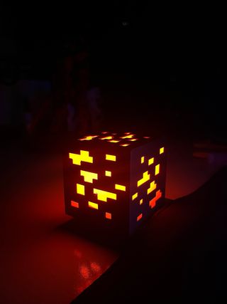 Lámpara Cubo Minecraft