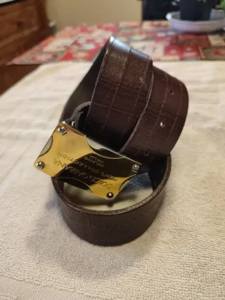 Cintura Dolce & Gabbana Pelle Marrone