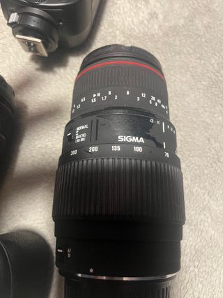 Canon 90D Cámara + Objetivos + flash Godox V1