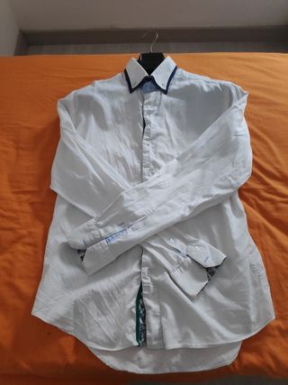 Camisa Zara Man Blanca Vestir