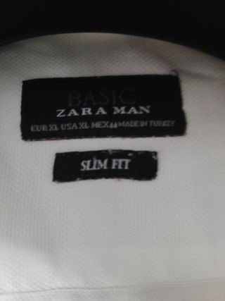 Camisa Zara Man Blanca Vestir