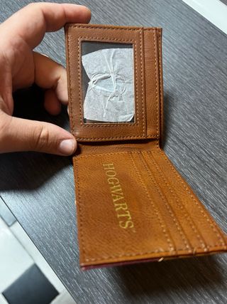 Cartera Hogwarts Marrón y Dorada