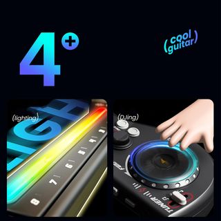 Guitarra DJ Infantil Bluetooth con Luces