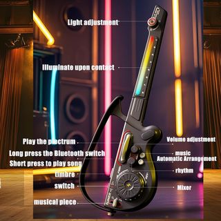 Guitarra DJ Infantil Bluetooth con Luces