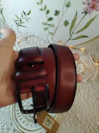 Cinturón Piel Marrón 115 cm