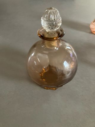 Set 3 bottiglie in vetro colorato