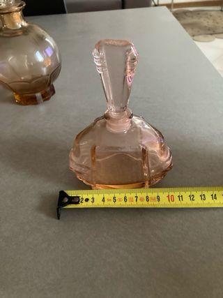 Set 3 bottiglie in vetro colorato