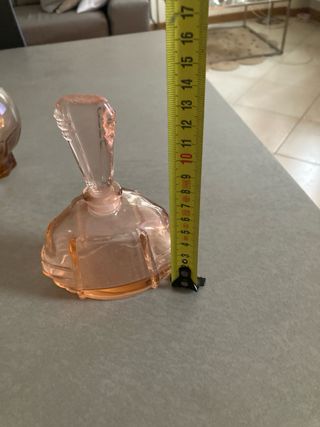 Set 3 bottiglie in vetro colorato