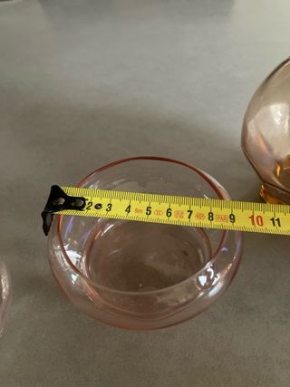 Set 3 bottiglie in vetro colorato