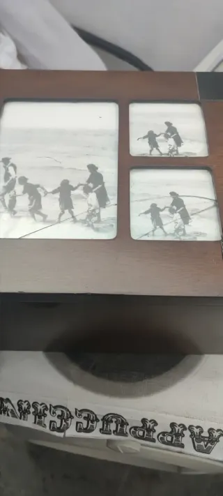 Caja de madera para fotos