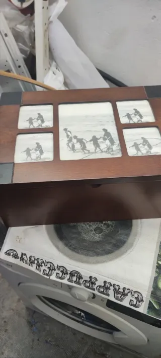 Caja de madera para fotos