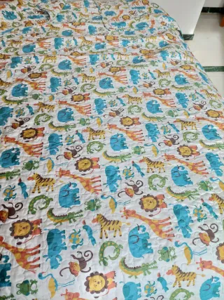 Colcha Verano Animales Cama 80-90