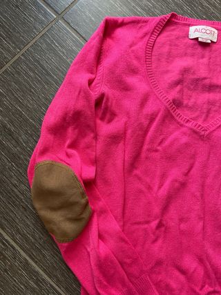 Maglioncino rosa Alcott con toppe sui gomiti