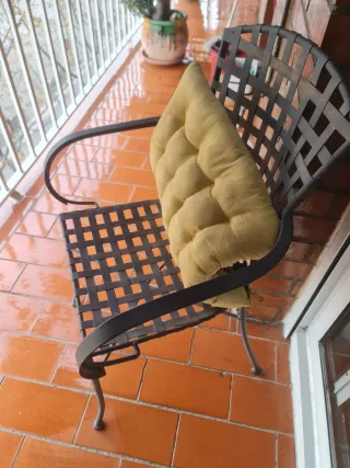 Sillas Terraza/Jardín Metal y Tela