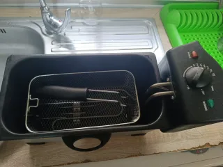 Freidora de acero inoxidable