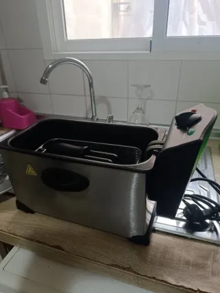 Freidora de acero inoxidable