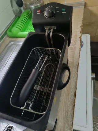 Freidora de acero inoxidable