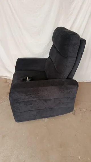 Poltrona relax elettrica blu scuro