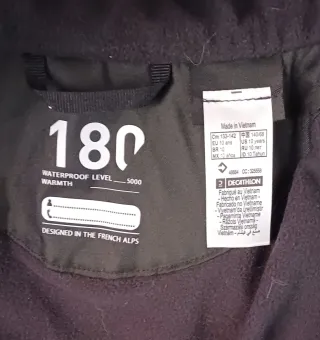 Chaqueta de nieve WEDZE azul, 10 años