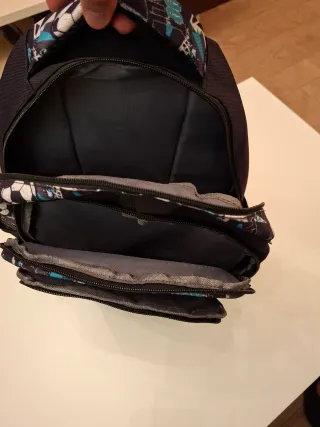 Mochila escolar de fútbol