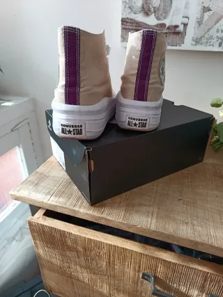 Zapatillas Converse Mujer Talla 38 Beige