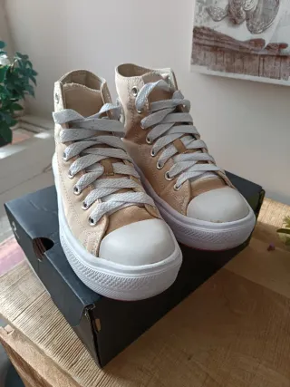 Zapatillas Converse Mujer Talla 38 Beige