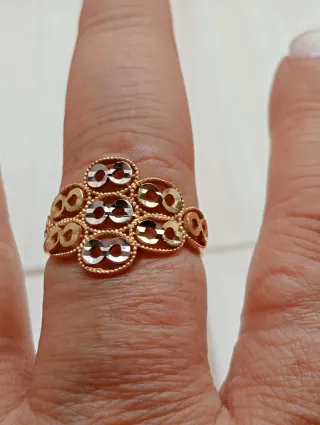 Sortija Oro 18k Dos Oros