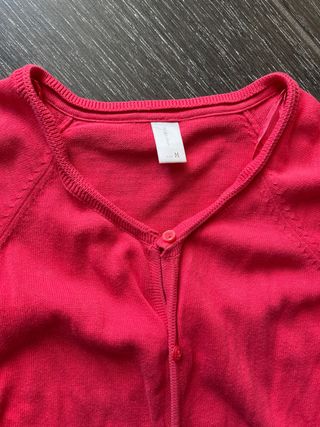Cardigan Piazza Italia rosa con bottoni