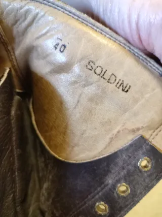 Anfibi Pelle Marrone Tg. 40