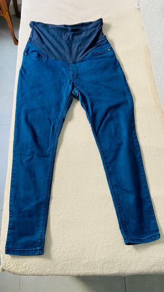 Pantalón premamá azul