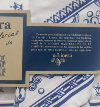 MANTELERÍA LA CARTUJA DE SEVILLA 150 Aniversario