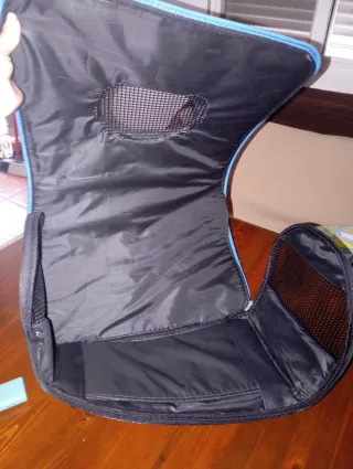 Transportín para mascotas azul