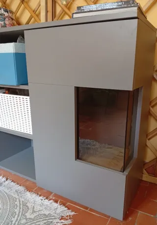 Mueble de salón almacenaje y vitrina TV aparador