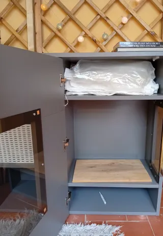 Mueble de salón almacenaje y vitrina TV aparador