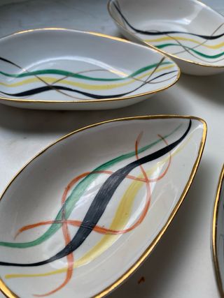 Set 6 cuencos porcelana Mid-Century Francia