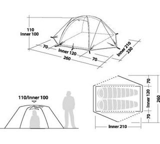 Tienda de campaña Robens Boulder 2 azul