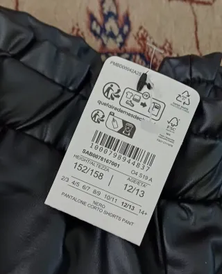 Shorts de polipiel niña