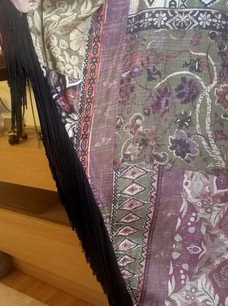 Vestido Zara Boho Talla S Multicolor