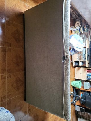 Sofá modular beige de tela