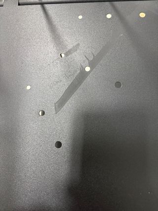 Estantería esquinera metal y cristal negra