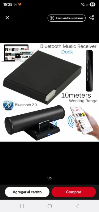 Receptor Bluetooth 30 pines iPod