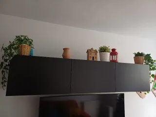 Precio final!!!Mueble salón Besta Ikea negro/marró