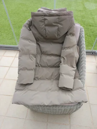 Anorak plumífero Zara Beige T. XXL