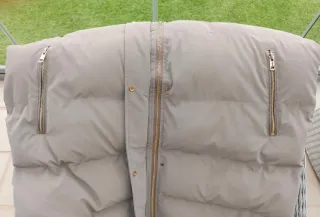 Anorak plumífero Zara Beige T. XXL