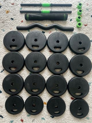 Set Discos y Barras Gym 40kg