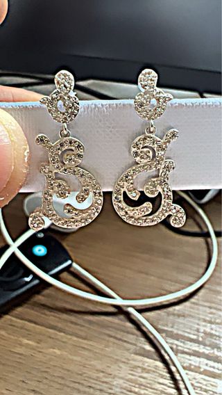 Pendientes Plata Ley Circonitas