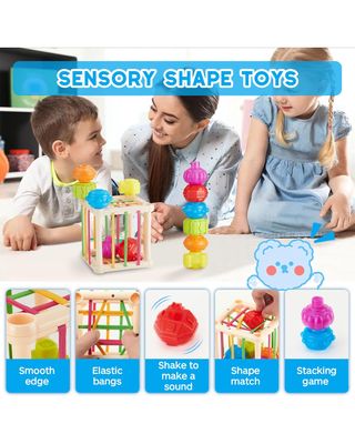 ★ Juego Montessori 5 en 1 para Bebés 6M+