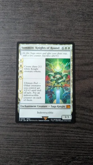 Summon: Knights of Round Carta Magic FFVII